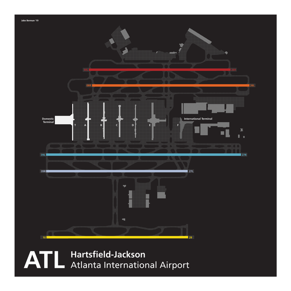 Atlanta Hartsfield-Jackson International Airport map