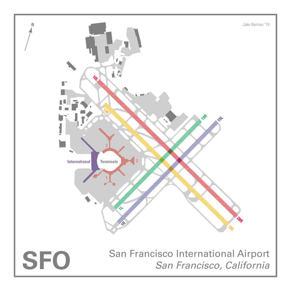 San Francisco International Airport map