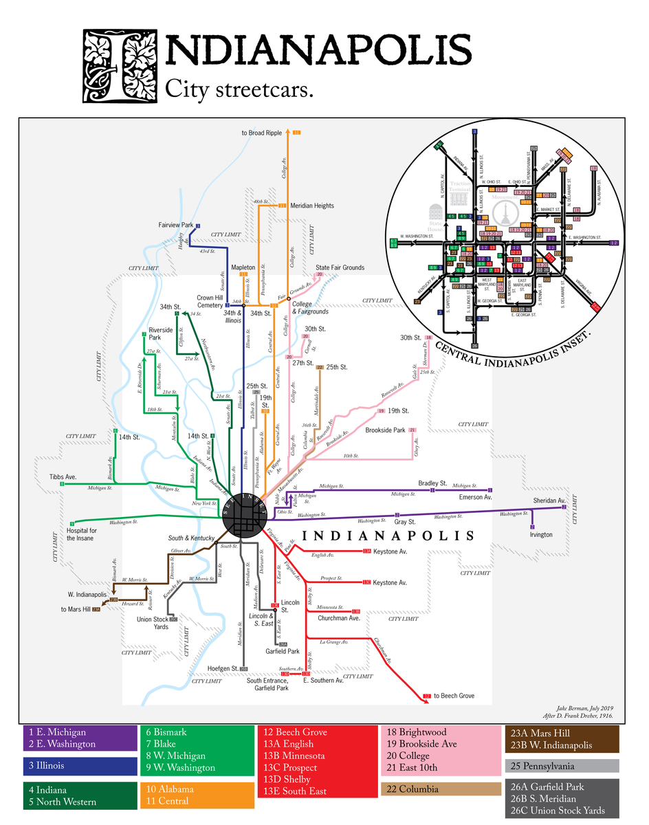 Metro/Light Rail Map : r/indianapolis