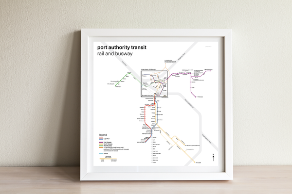 Pittsburgh light rail and busway system, 2022