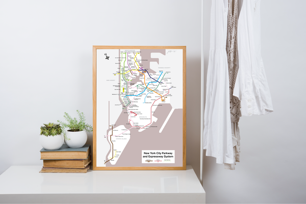 New York City parkway and expressway system map