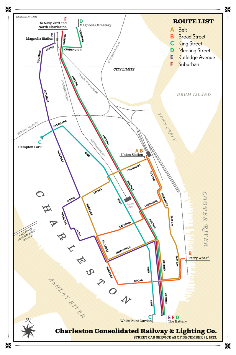 Charleston, South Carolina streetcar system, 1923 – 53 Studio