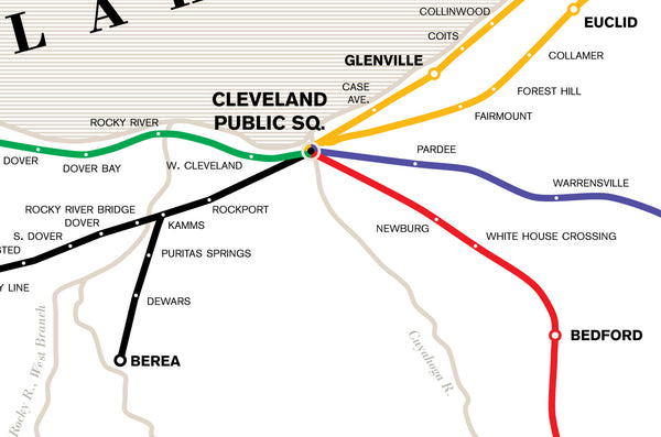 Cleveland Electric Interurban Railways map, 1898