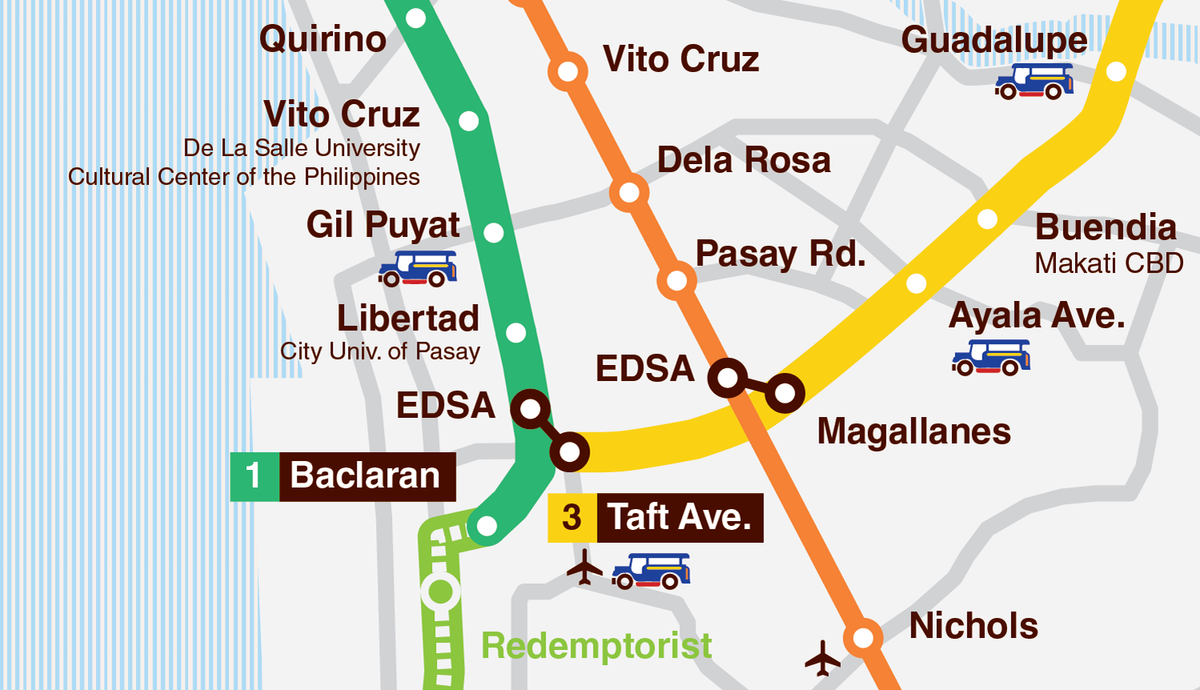 Metro Manila rapid transit map print – 53 Studio