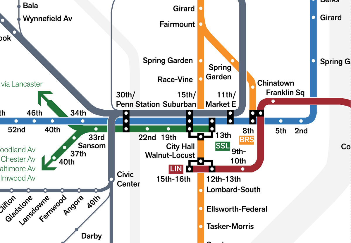 Philadelphia SEPTA rapid transit expansion plan, 1984 – 53 Studio