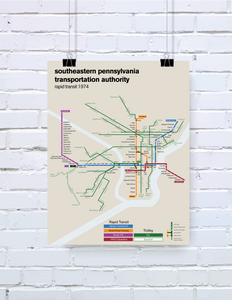 Philadelphia SEPTA rapid transit system, 1974