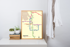 Salt Lake City freeway system map