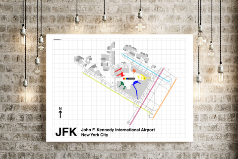 JFK Airport, New York City map