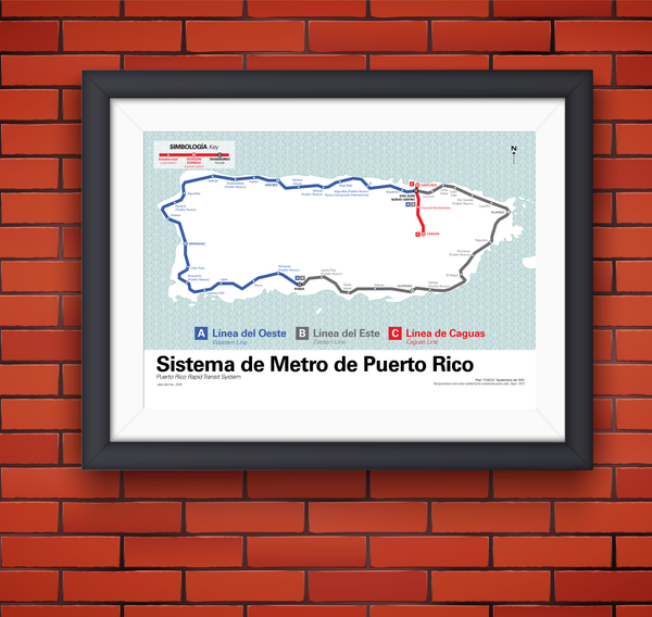 Puerto Rico's planned island-wide rapid transit system, 1972