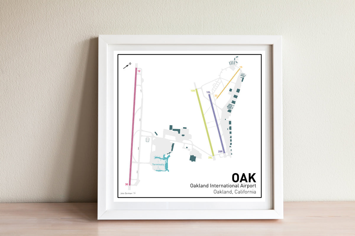Oakland International Airport map – 53 Studio
