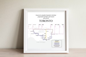 Toronto Subway plan, 1910