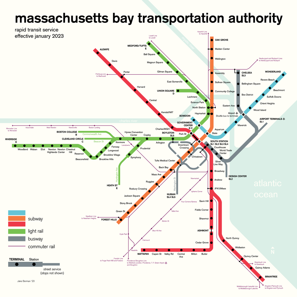 Boston MBTA Subway Map 2023 53 Studio boston-mbta-subway-map-2023-53-studio