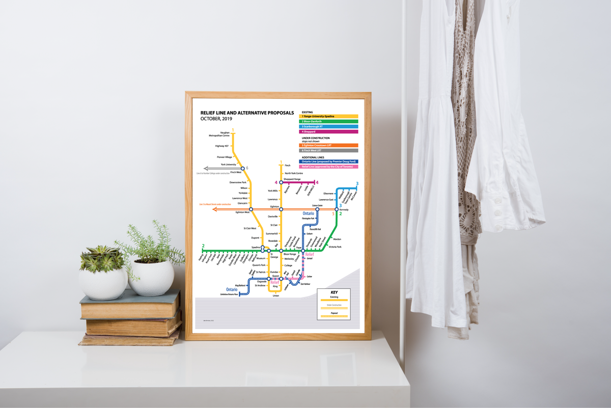 The cancelled Relief Line and its replacement, the Ontario Line, 2019 ...
